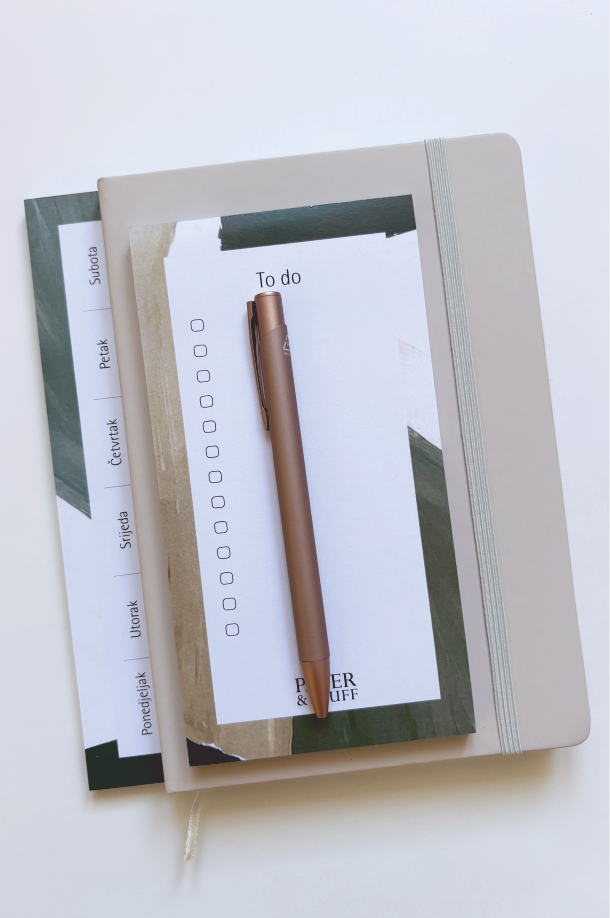 POKLON PAKET PLANNER ADDICT NOTES BEIGE