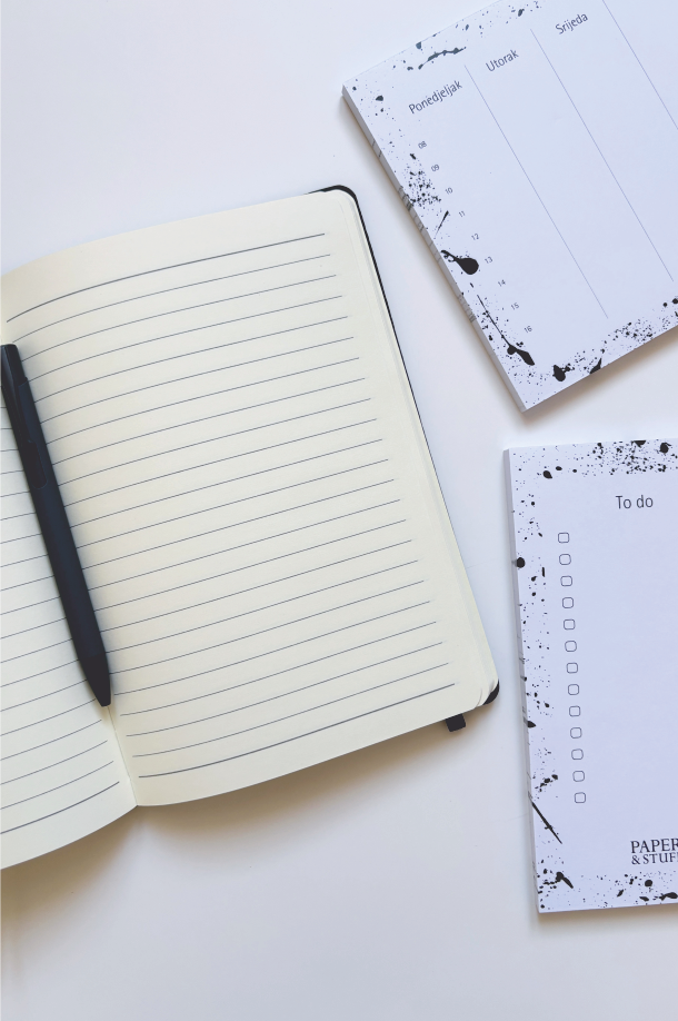 POKLON PAKET PLANNER ADDICT NOTES BLACK